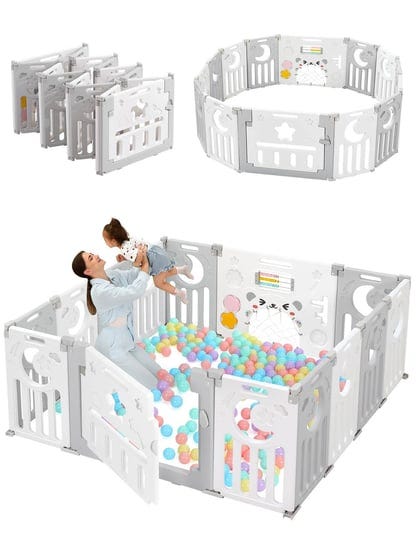 baby-playpen-dripex-upgrade-foldable-kids-activity-centre-safety-play-1