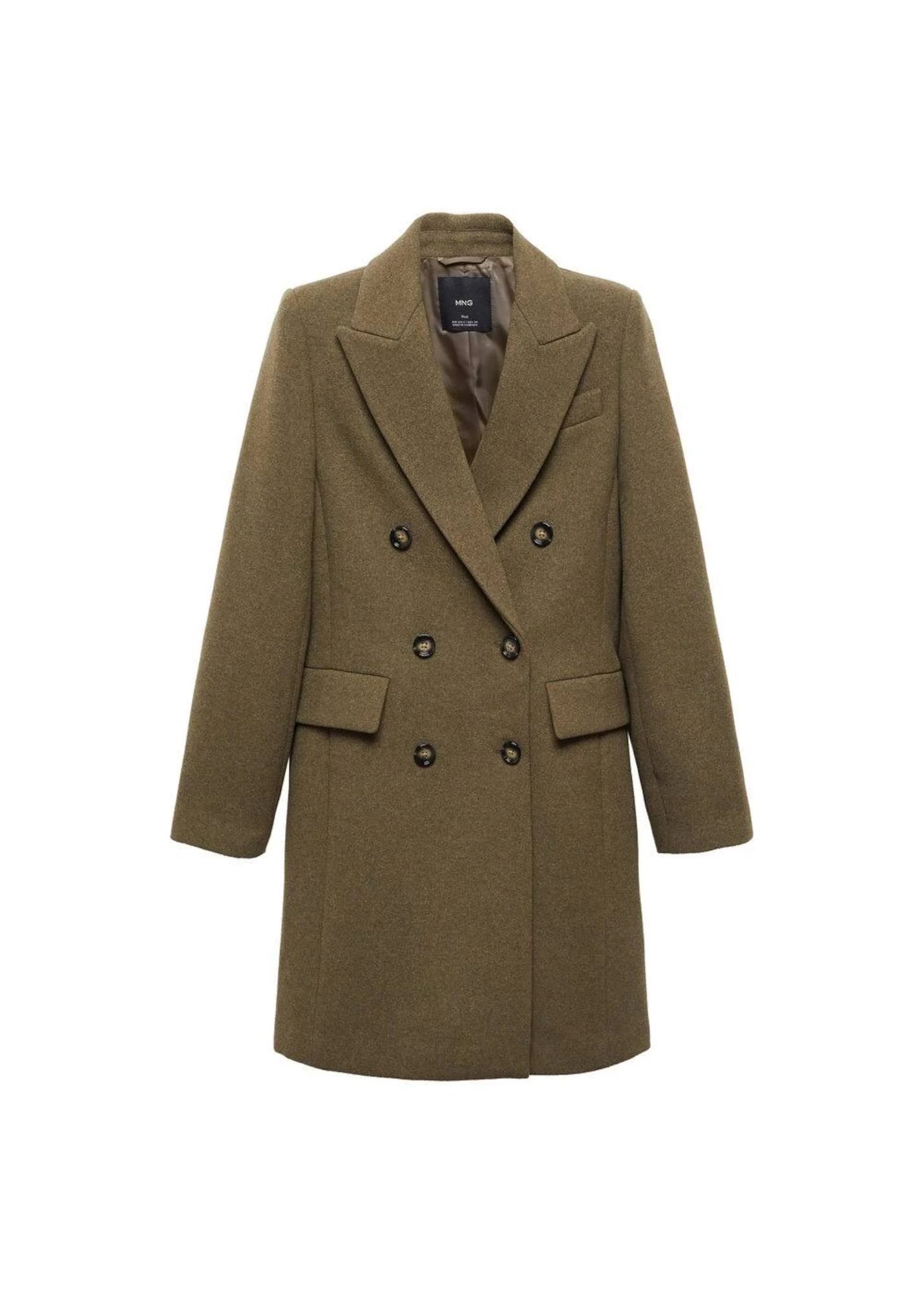 Mango Oversized Wool Coat - Women's Minimalist Style | Image