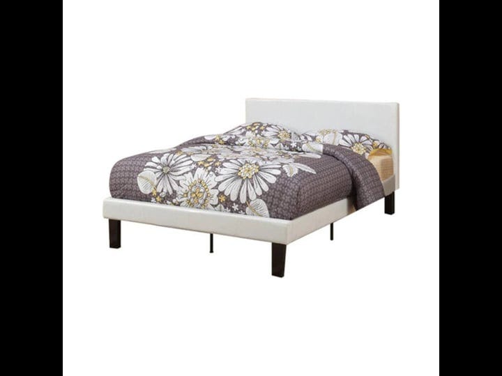 poundex-white-twin-bed-faux-leather-1