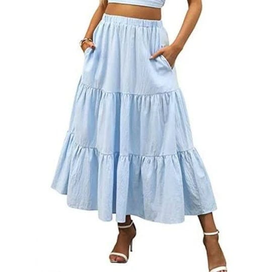 focusnorm-women-tiered-skirt-ruffle-maxi-skirt-high-waisted-flowy-boho-skirt-vintage-beach-long-hipp-1