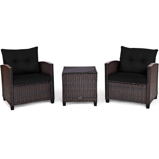 costway-3pcs-patio-rattan-furniture-set-cushion-conversation-set-sofa-coffee-table-black-1