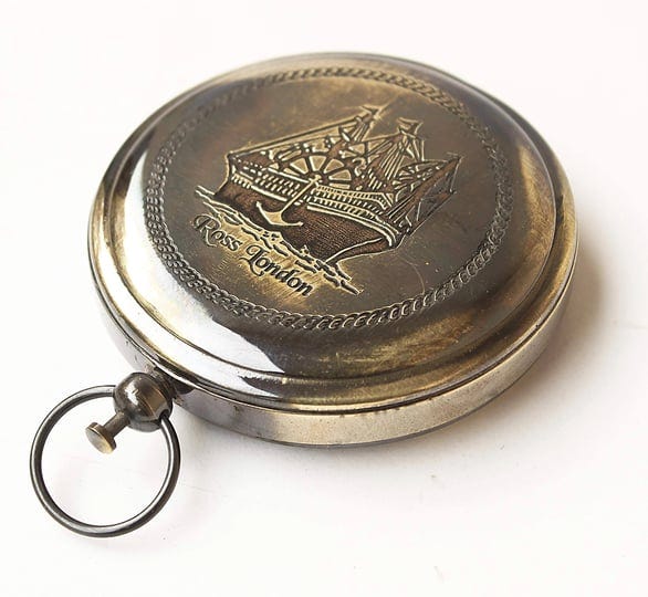 collectibles-buy-nautical-ross-london-brass-round-pocket-compass-marine-navigational-royal-device-gi-1