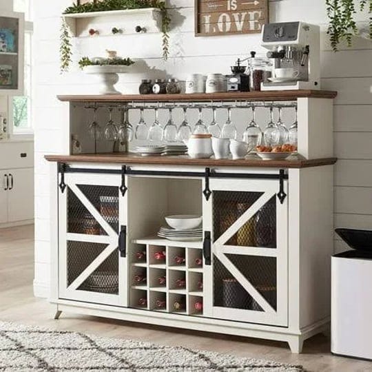 okd-farmhouse-buffet-coffee-bar-cabinet-with-wine-rack-and-antique-white-1