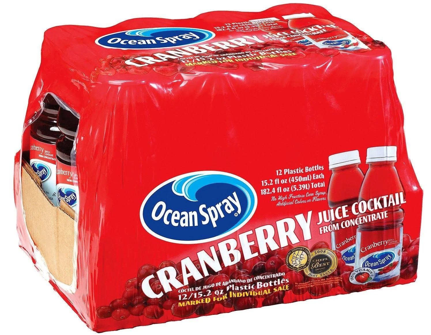 Ocean Spray 12-Pack White Cranberry Juice - No Artificial Flavors, Preservatives | Image