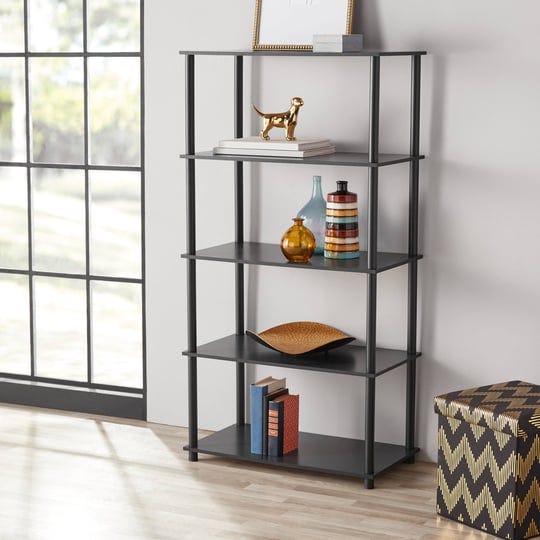 mainstays-no-tools-5-shelf-standard-storage-bookshelf-black-size-29-61-x-15-55-x-56-01-1