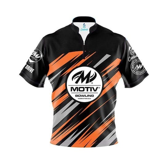 motiv-orange-grey-drive-quick-ship-coolwick-sash-zip-bowling-jersey-bowlersmart-1