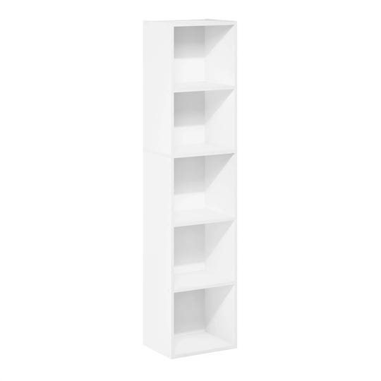 furinno-pasir-5-tier-open-shelf-bookcase-white-1