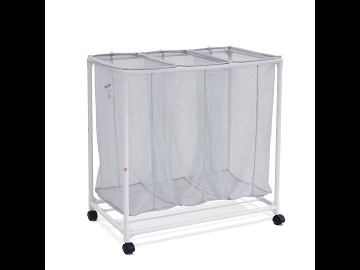 mainstays-3-bag-mesh-rolling-sorter-laundry-cart-silver-1