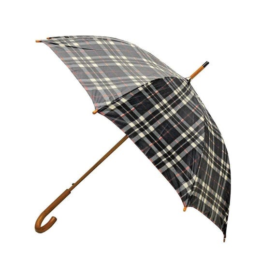 rainbrella-classic-auto-open-umbrella-with-real-wooden-hook-handle-black-plaid-46-1