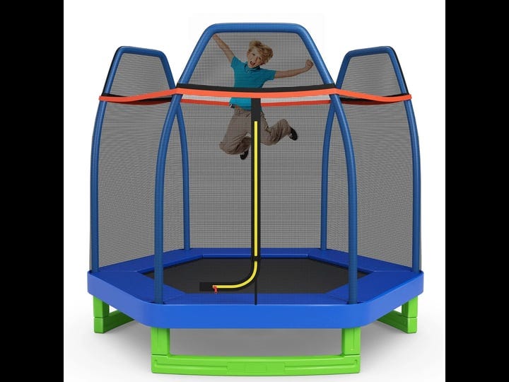 costway-7ft-kids-trampoline-outdoor-indoor-recreational-bounce-jumper-astm-approved-blue-1