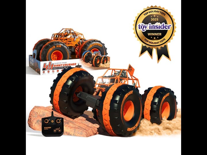 sharper-image-4x4-giant-crusher-remote-control-4wd-truck-off-road-tires-led-headlights-orange-1