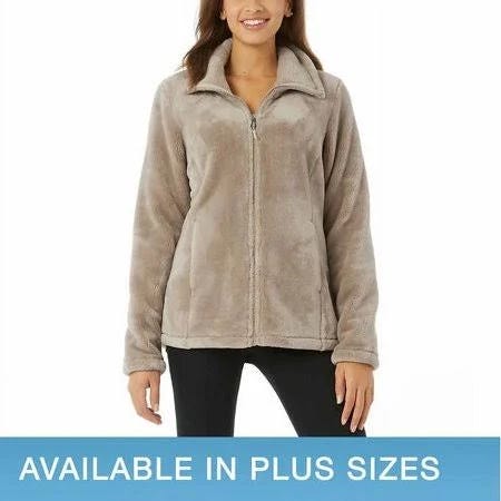 Luxurious Women's Plush Fur Coat Jacket | Image