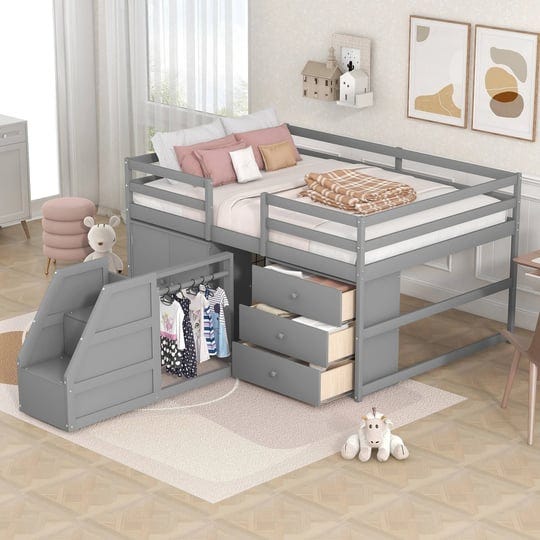 full-size-wood-functional-loft-bed-with-cabinet-3-drawers-hanging-clothes-at-the-back-of-the-stairca-1