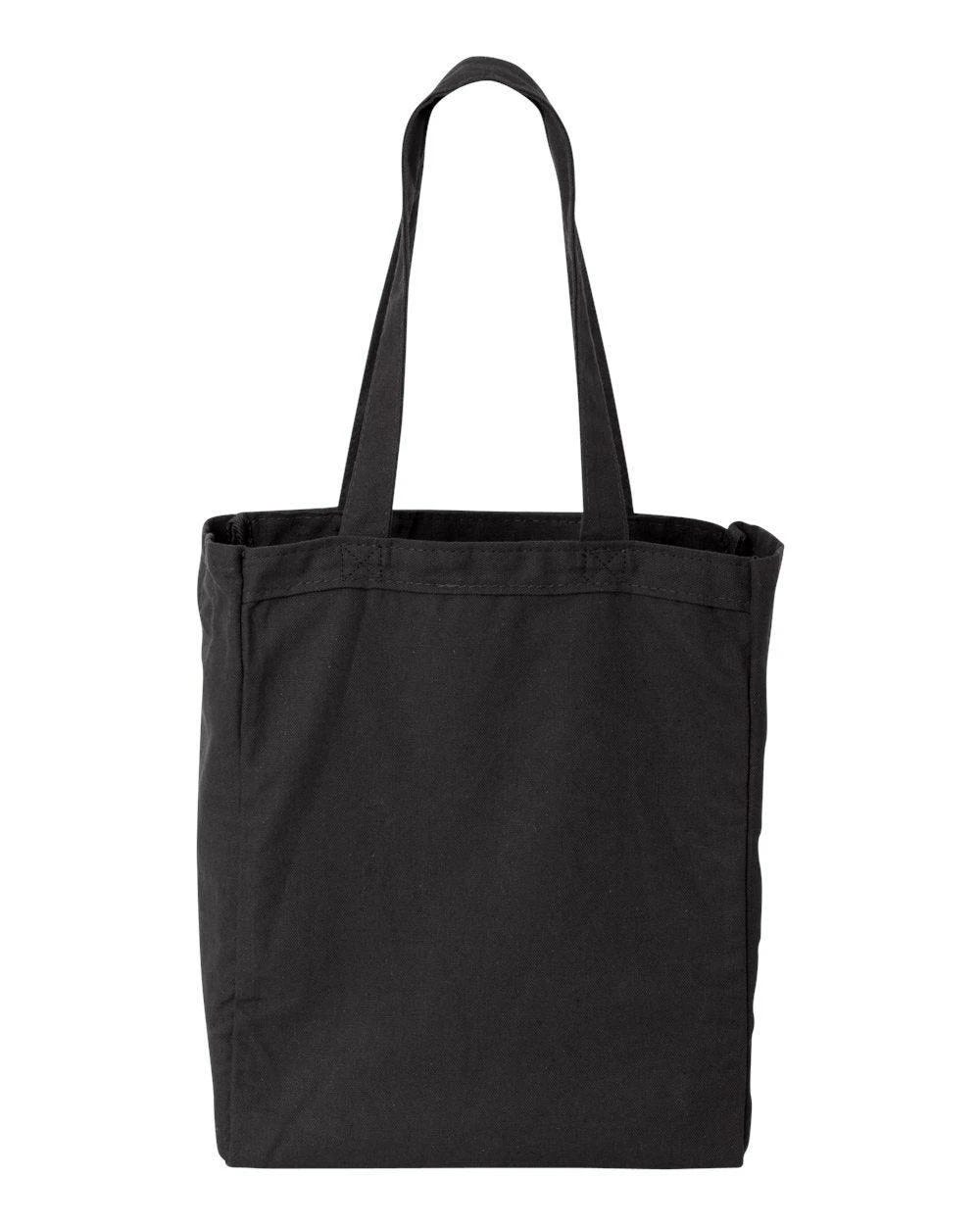 Liberty Bags Susan Canvas Tote - Black, Versatile Blank Canvas Choice | Image