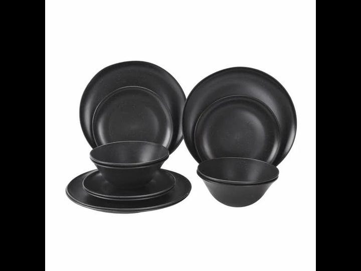 mainstays-12-piece-eco-friendly-dinnerware-set-black-size-one-size-1