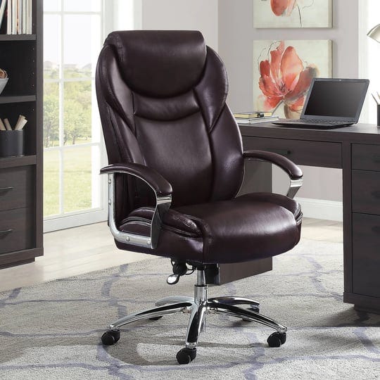 serta-big-and-tall-office-chair-bonded-leather-brown-1