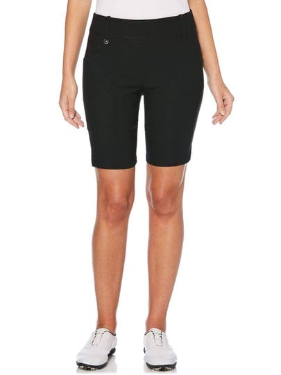 new-callaway-womens-small-19-tech-stretch-solid-golf-shorts-black-1