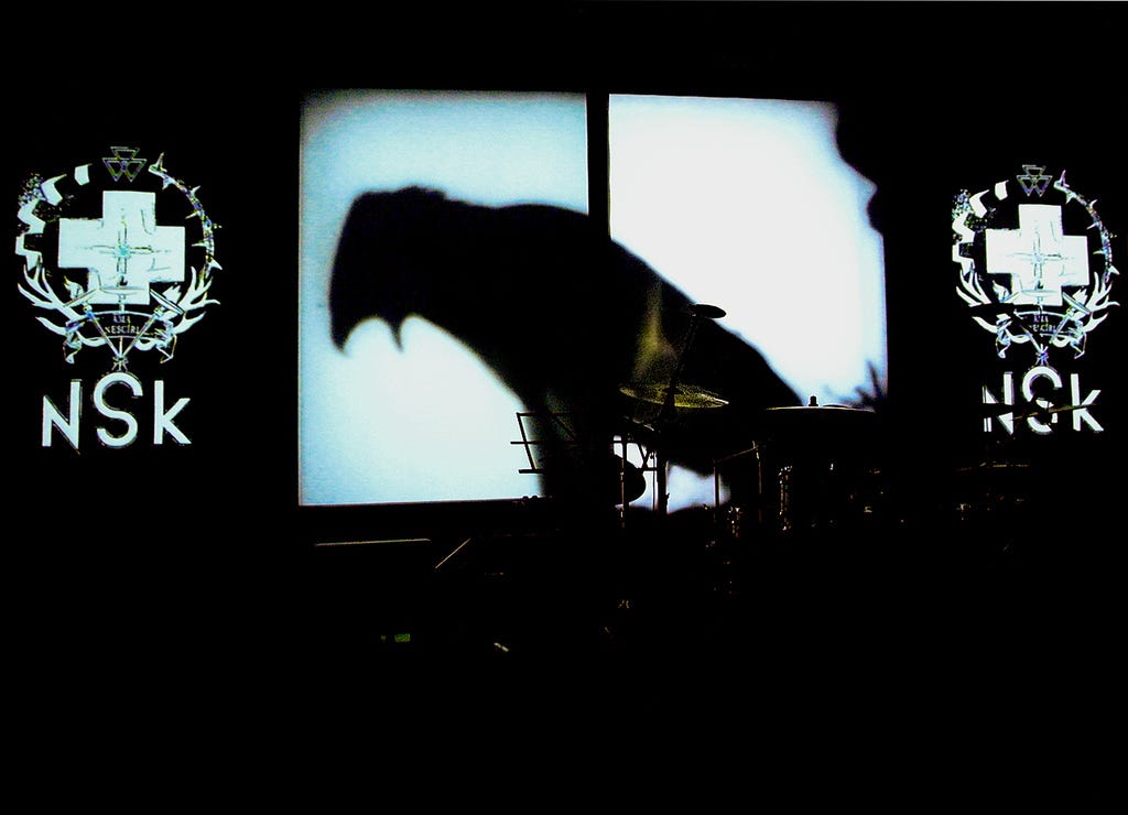 At top and above -- Laibach in concert. Vladimir, Ivo Kassmann / Flickr photos