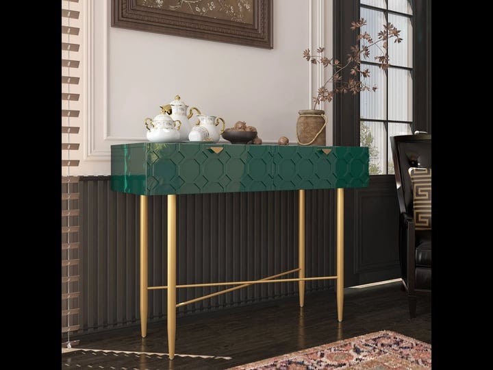 clihome-accent-2-drawer-console-table-entryway-table-green-1