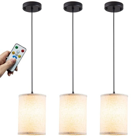 battery-operated-pendant-light-with-remotefabric-pendant-lights-kitchen-island-3-pack-no-hardwiredco-1