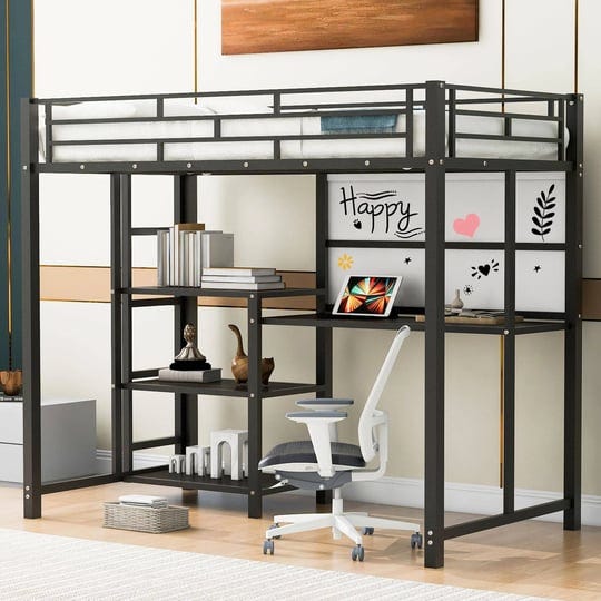 twin-size-loft-bed-with-desk-and-storage-shelves-heavy-duty-metal-loft-bed-with-whiteboard-and-3-tie-1