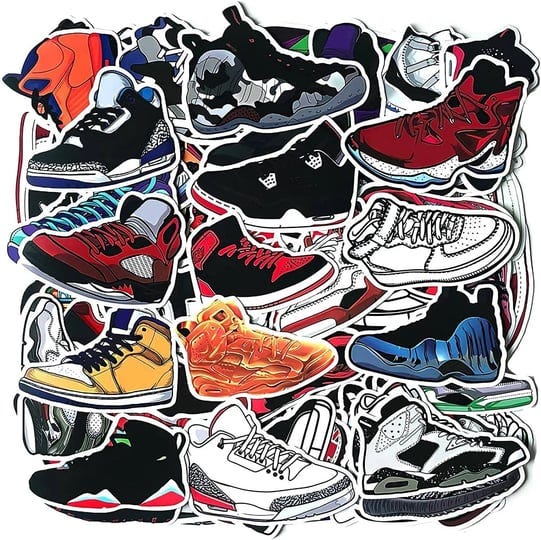 basketball-shoe-sneaker-stickers-100-pcs-cool-basketball-stickers-stylish-vinyl-stickers-for-luggage-1