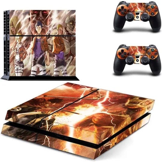 anime-attack-on-titan-ps4-skin-sticker-decal-vinyl-for-sony-playstation-4-console-and-2-controllers--1