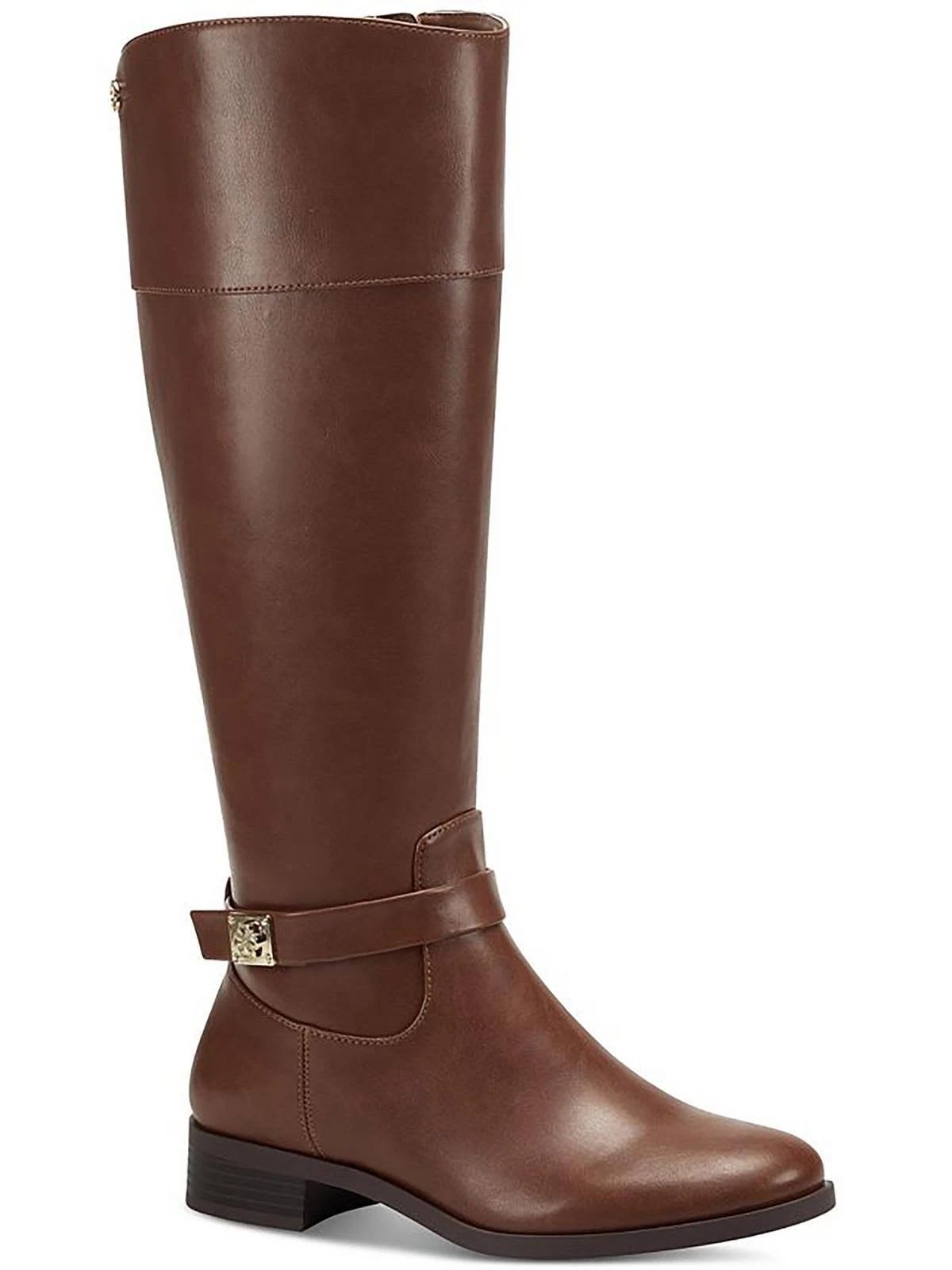 Charter Club Cognac Block Heel Knee-High Boots | Image