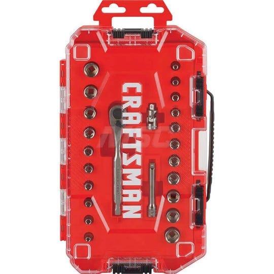 craftsman-1-4-in-drive-metric-and-sae-6-point-socket-and-ratchet-set-24-pc-1