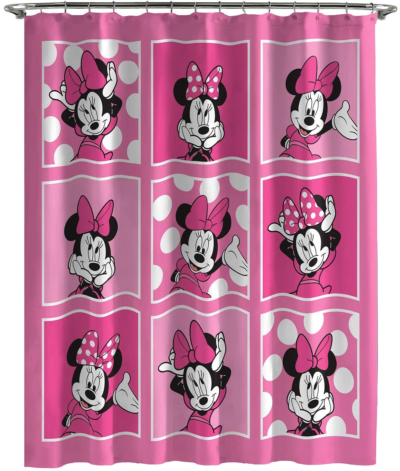 Cute Minnie Mouse Discount Shower Curtain | Image