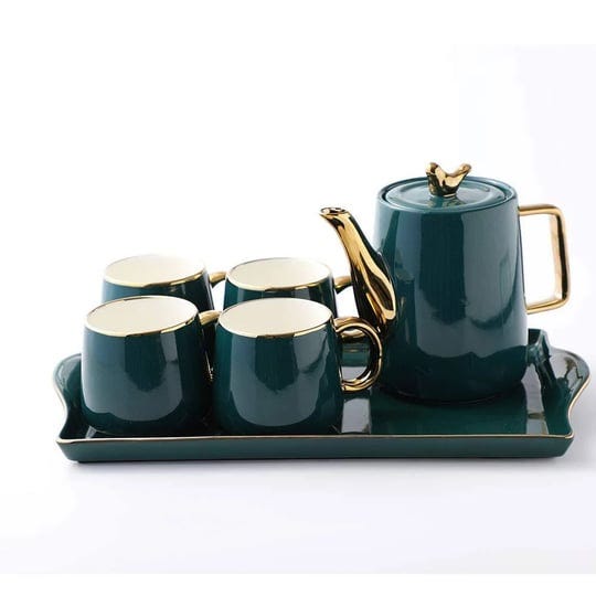 purzest-tea-cup-teapot-set-with-tray-emerald-ceramic-teapot-coffee-cups-set-christmas-gift-for-drink-1