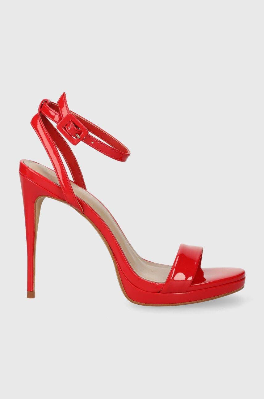 Enhanced Pillow Walk Red Dress Sandals | Image