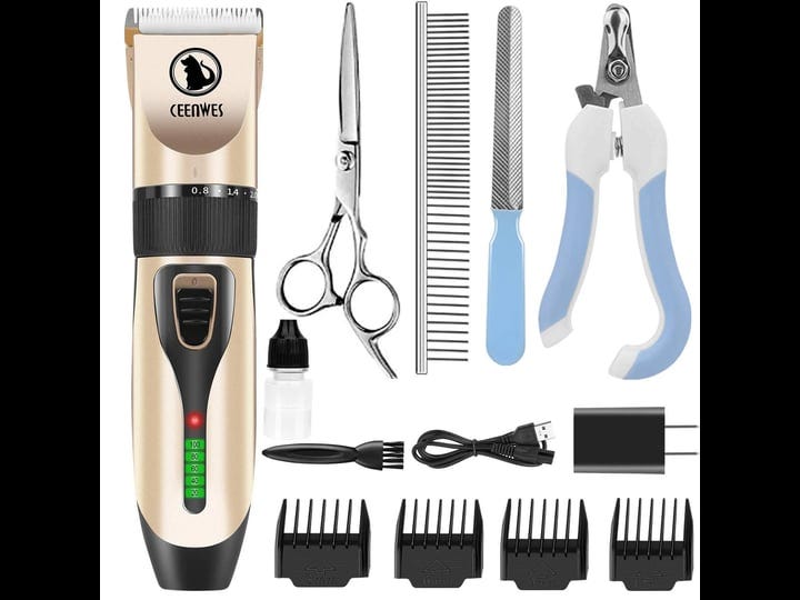 ceenwes-dog-clippers-cordless-dog-grooming-kit-professional-horse-clippers-detachable-blade-with-4-c-1