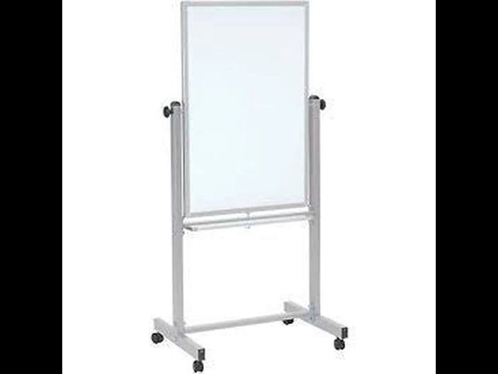 global-industrial-mobile-reversible-magnetic-whiteboard-24w-x-36h-steel-silver-frame-1