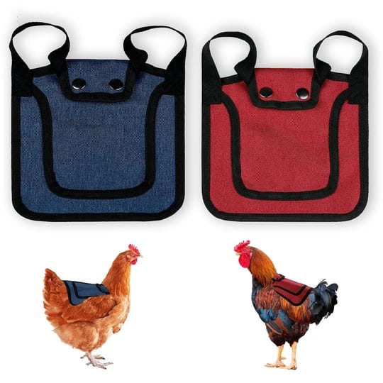 thungeek-2-pieces-premium-chicken-saddle-for-hens-and-roosters-outdoor-hen-saddles-with-adjustable-s-1