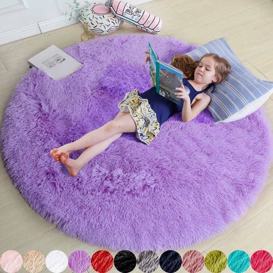 amdrebio-purple-round-rug-for-bedroomfluffy-circle-rug-4x4-for-kids-roomfurry-carpet-for-teens-rooms-1