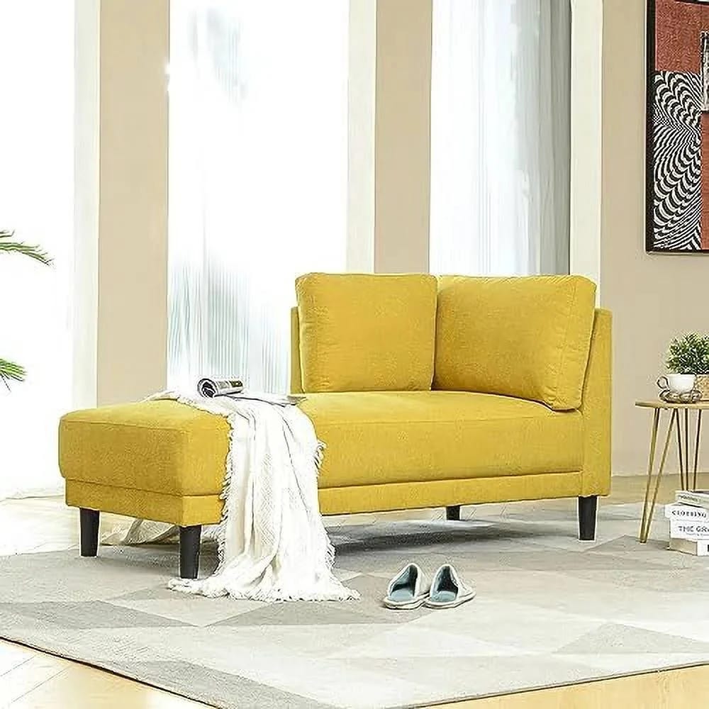 Stylish Velvet Chaise Lounge for Living Room or Office | Image
