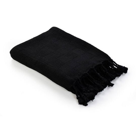 black-checkered-weave-throw-blanket-with-fringes-50-inch-x-60-inch-1
