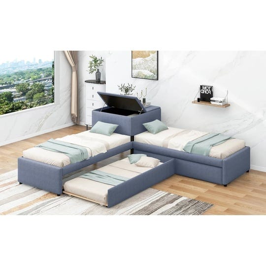 l-shaped-twin-upholstered-platform-bed-with-trundle-2-drawers-linked-w-built-in-desk-gray-1