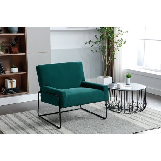 coolmore-accent-chair-modern-industrial-slant-armchair-for-living-room-green-1