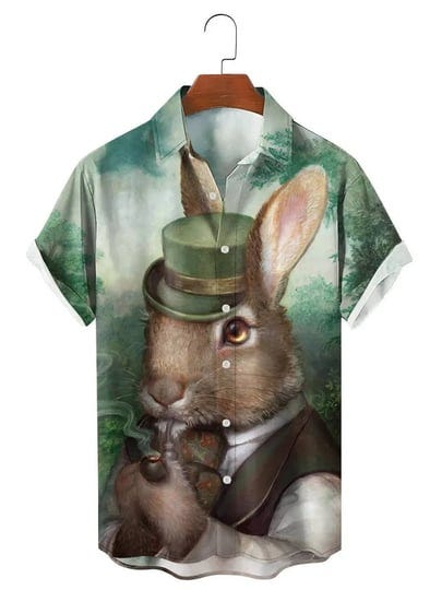 hominum-funny-bunny-paschae-nulla-short-sleeve-shirt-light-green-3xl-1