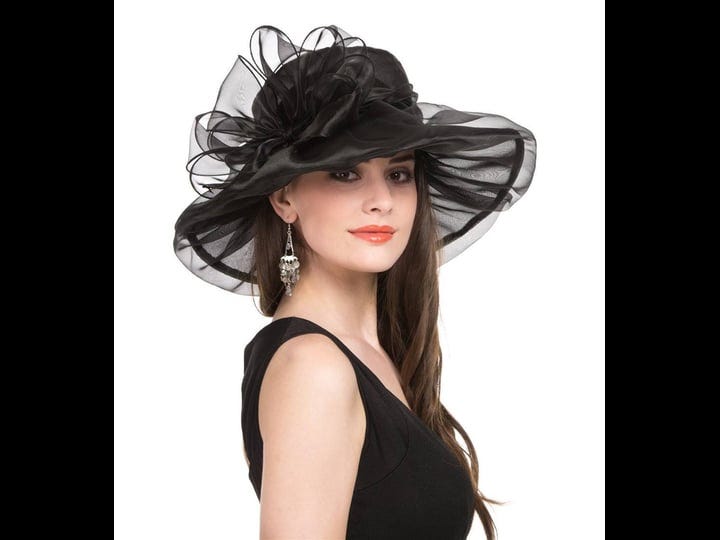 saferin-womens-organza-church-kentucky-derby-fascinator-bridal-tea-party-wedding-hat-1