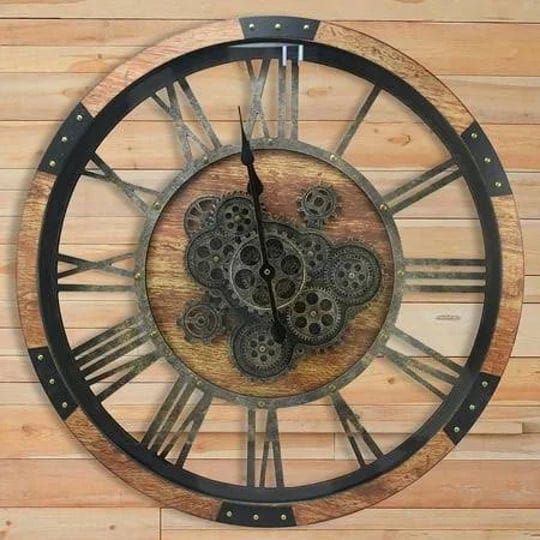 27-inch-large-real-moving-gears-wall-clock-with-toughened-glass-cover-oversized-vintage-solid-wood-f-1
