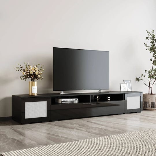 entertainment-center-with-push-to-open-doors-3-pics-extended-tv-console-table-for-tvs-up-to-90with-l-1