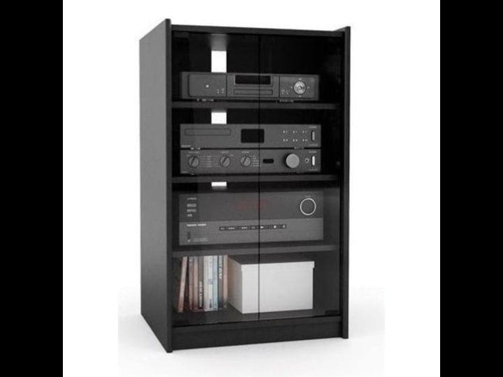 bowery-hill-contemporary-glass-enclosed-audio-rack-in-ravenwood-black-1