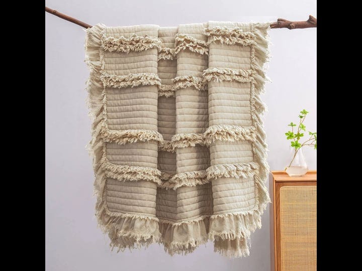 horimote-home-ultra-soft-pre-washed-quilted-boho-throw-blanket-ruffle-fringed-beige-decorative-throw-1