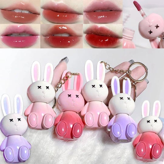 denestup-6pcs-bunny-rabbit-lip-gloss-liquid-lipsticks-setmoisturizing-hydrating-lip-glow-oil-shine-l-1