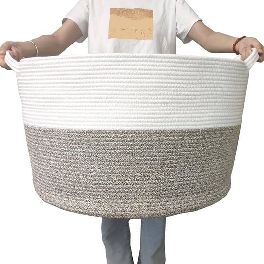 ynextra-extra-large-cotton-rope-woven-basket-22x14inch-storage-basket-for-blankets-xxxl-laundry-bask-1