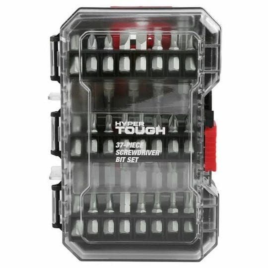 hyper-tough-37-piece-screwdriver-bit-set-with-case-30143-size-6-inch-1