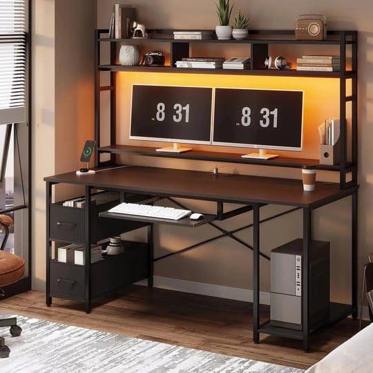 computer-desk-with-led-lights-and-hutch-55-gaming-desk-with-drawer-power-outlet-storage-shelves-and--1